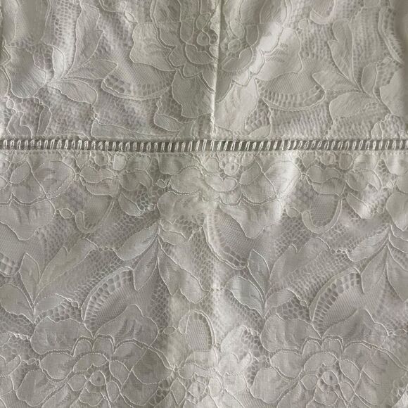 Guess Marcy Off-the-Shoulder Ivory Lace Dress SIZE XL - RUNS SMALL - Picture 4 of 7